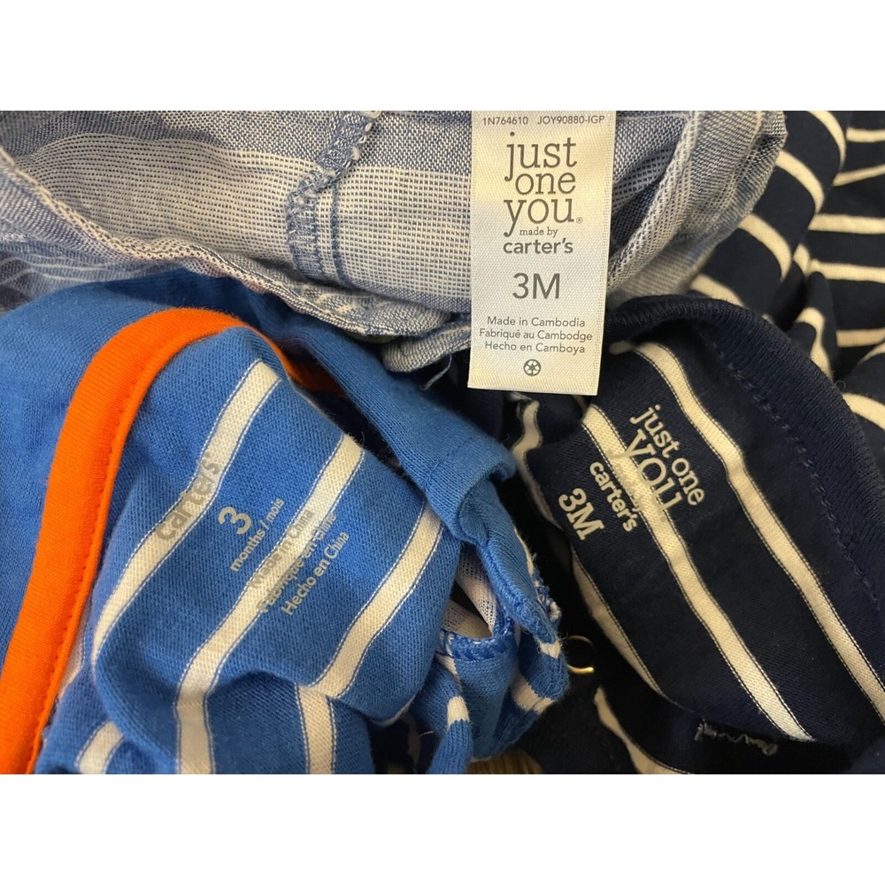 Carters Outfits Baby Boy 3 Months One Piece Rompers Shorts Clothes Lot Summer - Picture 6 of 6